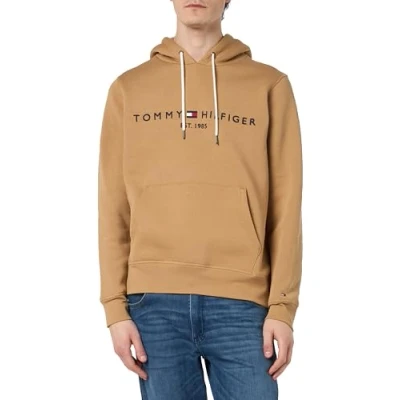 Abbildung von Tommy Hilfiger LOGO Hoody Sweatshirt, Herren, Größe: Small, Classic khaki