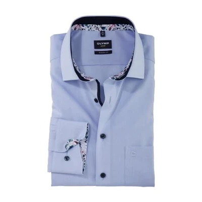 Abbildung von Herren Hemd Modern Fit Langarm, hellblau, XL (44)