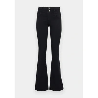 Abbildung von ONLY Onlrain Flared Jeans Bootcut, Damen, Größe: Mx32, Washed black