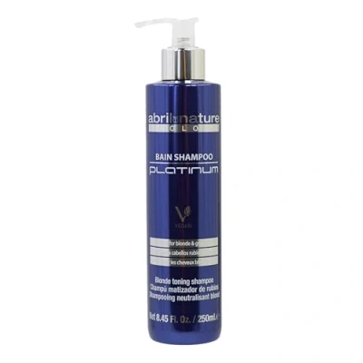 Abbildung von abril et nature Platinum Professionele Haarshampoo Voor Blond, Ontkleurd, Met Highlights en/of Grijs Haar Paarse Toning Vaarwel Gele Tint Uiterlijk 250 ml