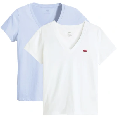 Abbildung von Levi&#039;s® T Shirt »VNECK TEE 2 PACK«, (Packung, tlg.)