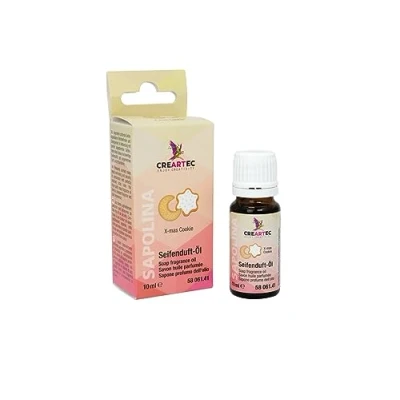 Abbildung von Artidee CREARTEC Natürliches Seifenduftöl Duftnote: X Mas Cookies Parfümöl zur Herstellung von individuell duftenden Seifen 10 ml Made in Germany