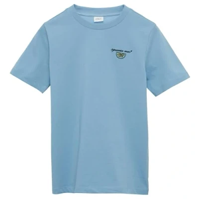 Abbildung von s.Oliver Junior Jungen 2164552 T Shirt, blau, 170/176 cm