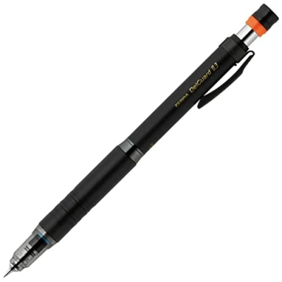 Abbildung von Zebra Druckbleistift, Del Guard Typ Lx, 0,3 mm, Schwarz (P MAS86 BK)
