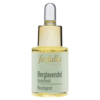 Abbildung von farfalla Gesichtsöl Berglavendel 15ml Hautberuhigung &amp; Schutz Hautpflegeöl mit Wildem 100% zertifizierte Naturkosmetik