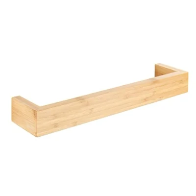 Abbildung von WENKO Handtuchstange Mod. Bambusa, Handtuchhalter aus Bambus, Moderne Wanddekoration, Aufhängung für Decken und Handtücher inklusive Wandbefestigung, nachhaltiges Bad Accessoire, 40 x 9 5 cm, Natur
