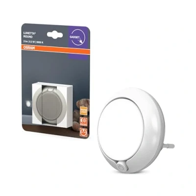 Abbildung von OSRAM LED Steckdosennachtlicht LUNETTA ROUND, weiß, Ø 7 cm
