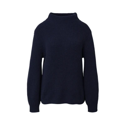 Abbildung von s.Oliver MIT ÜBERSCHNITTENEN Schultern Strickpullover, Damen, Größe: 34, Navy