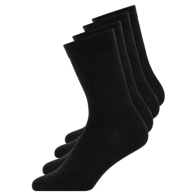 Abbildung von Snocks 4 PACK Socken, Größe: 39 42, Schwarz