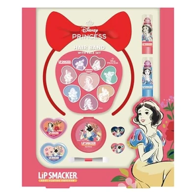 Abbildung von Lip Smacker Schneewittchen Hair Band with Face Set, 18 teiliges Haarband und Schminkset für Kinder mit Lipgloss, Lippenbalsam, Schimmercremes Zubehör, Disney Prinzessin Geschenke