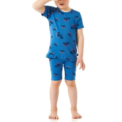 Abbildung von Schiesser Natural LOVE Nachtwäsche Set für Kinder, Größe: 104, Blau