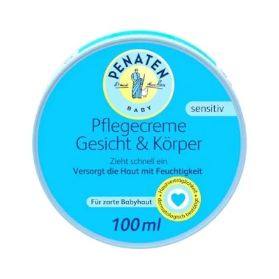 Abbildung von PENATEN Baby Pflegecreme Gesicht &amp; Körper, Babypflege Creme zur Versorgung der Haut mit Feuchtigkeit, Feuchtigkeitscreme für ein angenehm weiches Hautgefühl (1 x 100 ml)
