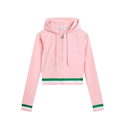 Abbildung von Juicy Couture Damen Stripe Hoodie Kapuzenpullover, PINK, 38