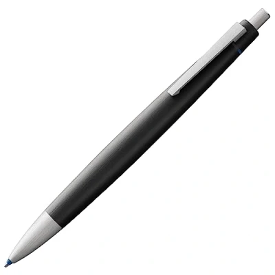 Abbildung von Lamy 2000 black 4 Farben Kugelschreiber mehrfarbiger (schwarz, blau, rot, grün) mit Sichtwahlmechanik inkl. Kugelschreiberminen M 21 in schwarz, rot &amp; grün