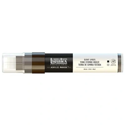 Abbildung von Liquitex 4610128 Professional Paint Marker, Acrylmarker mit hochpigmentierte Acrylfarbe auf Wasserbasis für den Innenbereich &amp; Außenbereich, breite Spitze Umbra Gebrannt