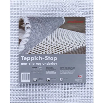 Abbildung von andiamo Teppich Stop Antirutschmatte für rutschfeste Unterlage, um ein Verrutschen des Teppichs zu verhindern Antirutschunterlage 60 x 120 cm, Weiß