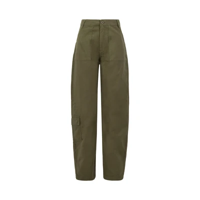 Abbildung von Alpha Industries Field PANT Jeans Relaxed Fit, Damen, Größe: Small, Dark olive