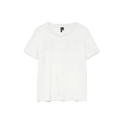 Abbildung von Vero Moda Vmpaula Tshirt basic, Damen, Größe: XL, Bright white
