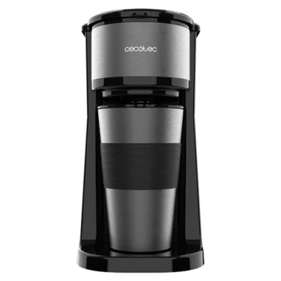 Abbildung von Cecotec Kaffeemaschine mit Thermoskanne Coffee 66 Drop &amp; Go 700 W, Fassungsvermögen 420 ml, auslaufsicherer Ausguss, Dauerfilter oder Papierfilter, automatische Abschaltfunktion, Behälter Fenster