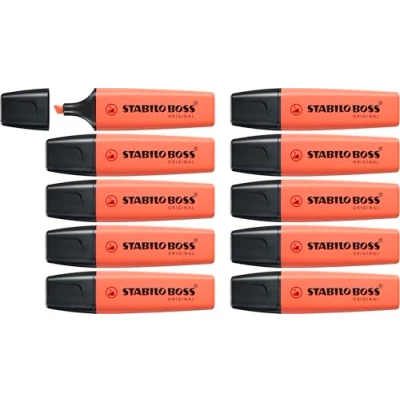 Abbildung von Textmarker STABILO BOSS ORIGINAL Pastel 10er Pack Korallrot