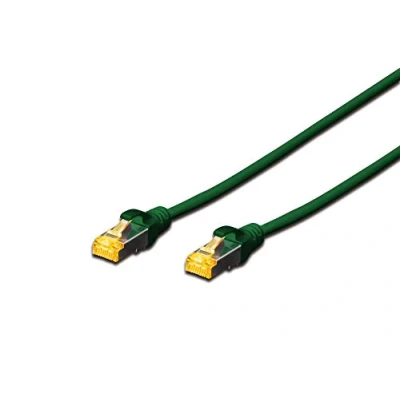 Abbildung von DIGITUS LAN Kabel Cat 6A 7m RJ45 Netzwerkkabel S/FTP Geschirmt Kompatibel zu 6 &amp; 7 Grün