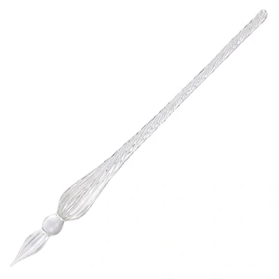Abbildung von Herbin 21401T Glasfeder, rund, 18cm, ideal für Kalligraphie, 1 Stück, Transparent