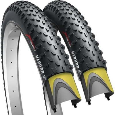 Abbildung von Fincci Mtb reifen 29 Zoll Paar Fahrradreifen Anti Punktur x 2.10 52 622, Gravel Fahrrad Mantel Marudo mit pannenschutz 1 mm für Rennrad, Mountainbike, Hybrid FaltReifen 2er Pack