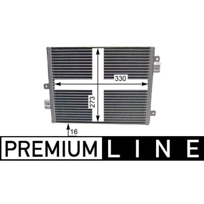 Abbildung von MAHLE ORIGINAL AC 354 000P Klimakondensator ohne Trockner 330 PORSCHE: 911 Coupe, Boxster