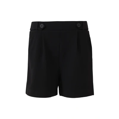 Abbildung von QS Interlock Shorts, Damen, Größe: 34, Schwarz