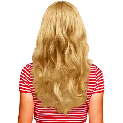 Abbildung von Hatstar Sexy Damen Langhaar Perücke Frauen Wig lockig gewellt Accessoire für Fasching, Karneval und Motto Party (blond)