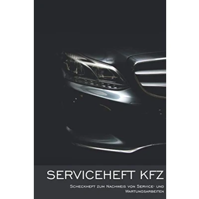 Abbildung von Serviceheft KFZ: Scheckheft für alle Auto Marken und Modelle zum Nachweis von Service Wartungsarbeiten (PKW Scheckheft)