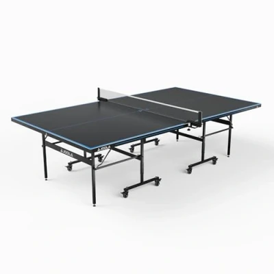 Abbildung von JOOLA Tischtennisplatte Outdoor J100A Profi Tischtennistisch 4 MM Aluminium Wetterfest Klappbar, anthrazit/blau, 274 x 152,5 76 cm