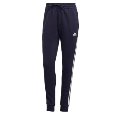 Abbildung von adidas Sportswear Essentials 3 Stripes French Terry Cuffed Jogginghose, Damen, Größe: Small, Legend ink/white