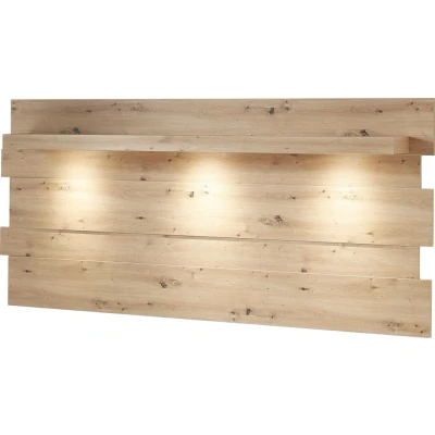 Abbildung von Stella Trading LOFT TWO Großes Wandboard in Artisan Eiche Optik, graphit Hochwertiges &amp; vielseitig einsetzbares Wandregal 202 x 93 24 cm (B/H/T)