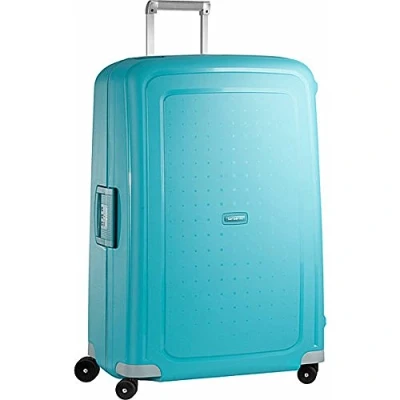 Abbildung von Samsonite S&#039;Cure Handgepäck Koffer 55 x 40 20 cm Hartschalen Kabinentrolley passend für die meisten Airlines inkl. Ryanair und EasyJet Trolley mit 4 Rollen, TSA Schloss, Leicht 34 L Blau