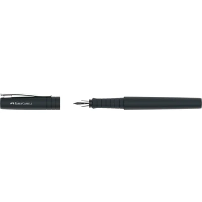 Abbildung von FABER CASTELL 241003 Füller Poly Pen, Federbreite M, Füllfederhalter schwarz