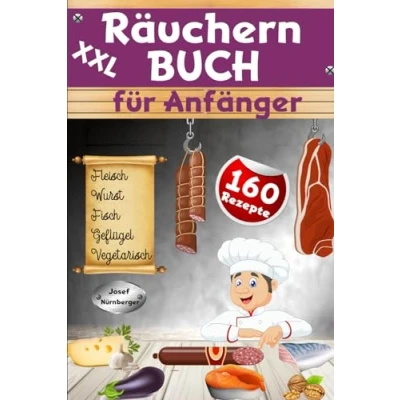 Abbildung von XXL Räuchern Buch für Anfänger: 160 Rezepte Kalträuchern, Warmräuchern &amp; Heißräuchern Fleisch, Wurst, Geflügel, Fisch fleischlose Alternativen haltbar machen genießen