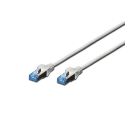 Abbildung von DIGITUS LAN Kabel Cat 5e 5m CCA Netzwerkkabel Mit RJ45 SF/UTP Geschirmt Kompatibel zu 6 &amp; 5 Grau