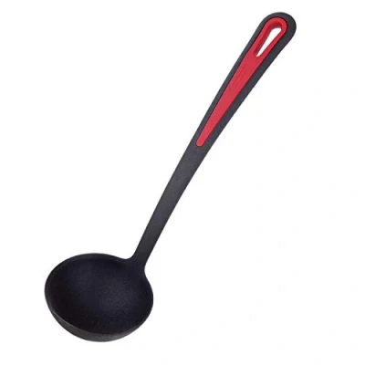 Abbildung von Westmark Suppenkelle/Schöpflöffel, Hitzebeständig bis 270 C, PPA, Länge: 31,5 cm, Gallant Plus, Schwarz/Rot, 29562275