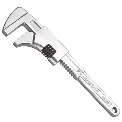 Abbildung von FACOM Schraubenschlüssel mit Zahnstange 105.280 (verstellbare Spannweite bis 70mm, Länge 280mm, Chrom satiniert, robuster Schlüssel für schwere Arbeiten im Baugewerbe, Landwirtschaft, Baustelle)