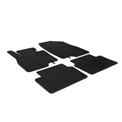 Abbildung von Gledring 0220 Fußmattensatz Gummi vorne und hinten 4 schwarz 750mm 550mm