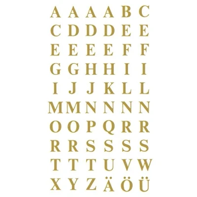 Abbildung von AVERY Zweckform 3727 Buchstaben Etiketten (A Z 7,5mm, Folie, starker Halt) 120 Aufkleber