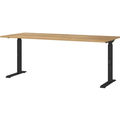 Abbildung von GERMANIA Schreibtisch »Downey, mechanisch höhenverstellbar«, moderne Farbvariationen, Breite 120/140/160/180 cm, Made in Germany