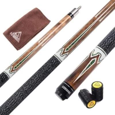 Abbildung von CUESOUL 58 Zoll 19 1/2 Oz Jointed Maple Billard Queue (CSTB001U)