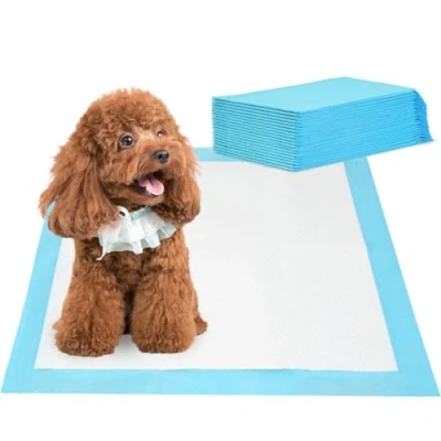 Abbildung von Barpor PIPI Matten für Hunde Welpen Unterlagen 60x60cm Trainingspads 20 Stück, Inkontinenzunterlage Einweg Wickelunterlage 5 Lagiges Design mit Schnell Trocknender Oberfläche
