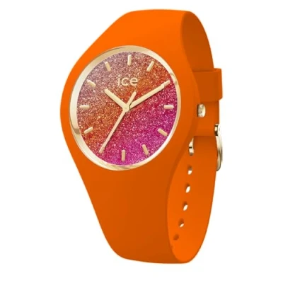 Abbildung von Ice WATCH Glitter Orange Summer Damenuhr mit Plastikarmband 022574 (Samall +)