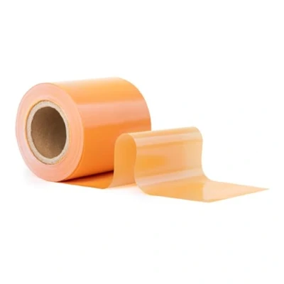 Abbildung von GRIP Eventbasics Flatterband farbig, 50 m x 70 mm, LDPE Folienband µ stark, Absperrband nicht klebend, Farbe Orange