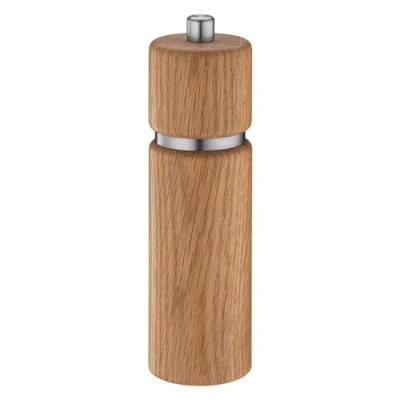 Abbildung von Zassenhaus Salzmühle Eichenholz HANNOVER mit stufenlos verstellbarem Hochleistungs Keramikmahlwerk Gewürzmühle für Salz 18 cm, Ø 5 cm