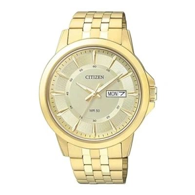Abbildung von Citizen Herren Analog Quarz Uhr mit Edelstahl Armband BF2013 56PE