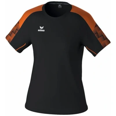 Abbildung von Erima Damen EVO Star leichtes T Shirt (1082421), schwarz/orange, 44